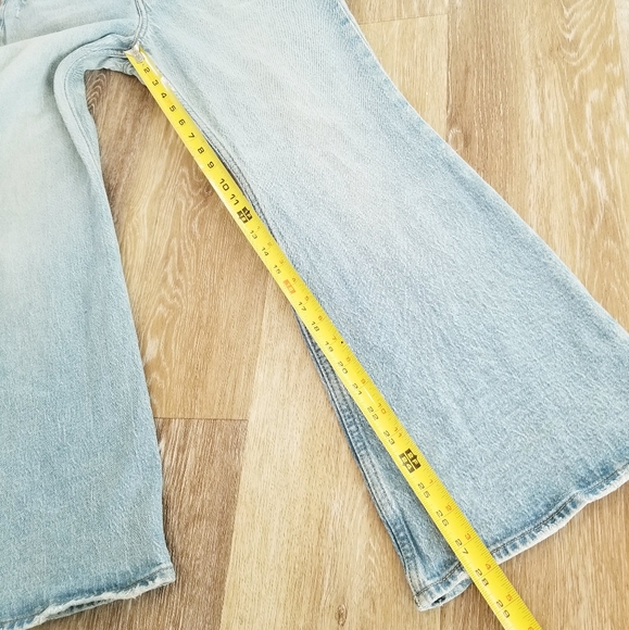 Levi's 70's High Flare High Waist Wide Leg Flare Denim Vintage Inspired Jeans 29 - Picture 12 of 16